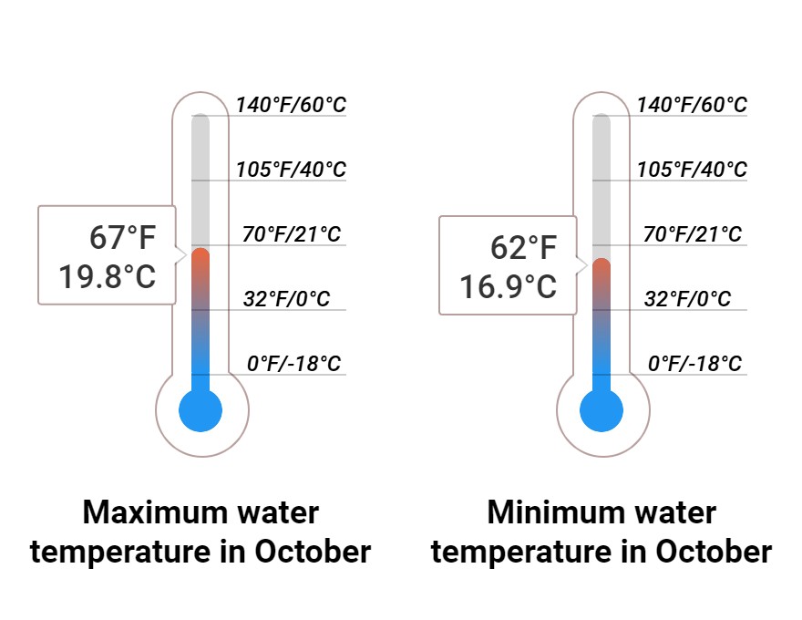 Average Sea temperature